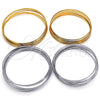 Stainless Steel Semanario Bangle, Polished, Steel Finish, 07.244.0008.06 (02 MM Thickness, Size 6 (2.75 Diameter))