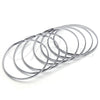 Stainless Steel Semanario Bangle, Polished, Steel Finish, 07.244.0009.05 (04 MM Thickness, Size 5 (2.50 Diameter))
