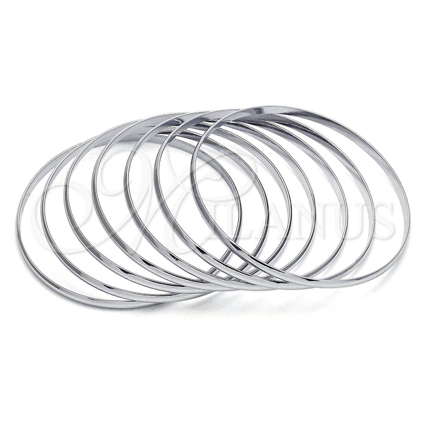 Stainless Steel Jewelry — Semanario Bangle Polished 07. 04 MM Thickness Size — main product view — SKU 122290 | Acero Inoxidable joyería — Semanario Bangle pulido 07. 04 MM Thickness Size — SKU 122290