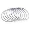 Stainless Steel Semanario Bangle, Polished, Steel Finish, 07.244.0009.05 (04 MM Thickness, Size 5 (2.50 Diameter))