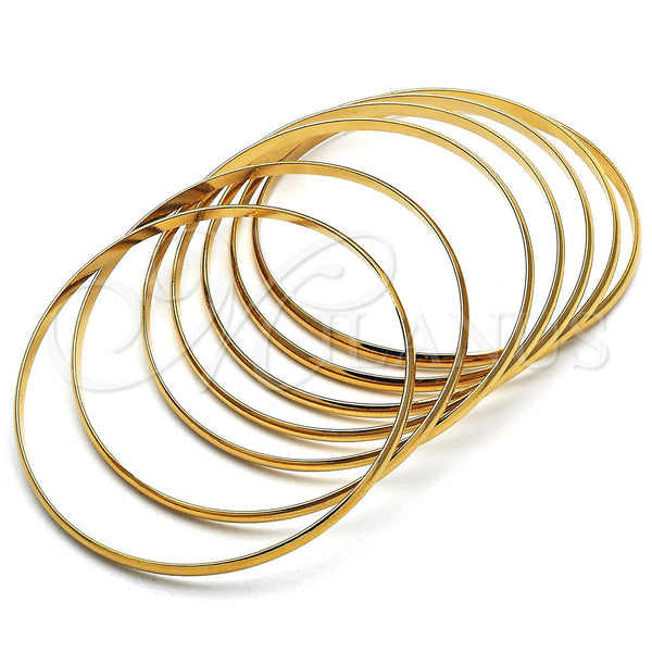 Stainless Steel Jewelry — Semanario Bangle Polished 07. 04 MM Thickness Size — alternate product view — SKU 122291 | Acero Inoxidable joyería — Semanario Bangle pulido 07. 04 MM Thickness Size — SKU 122291