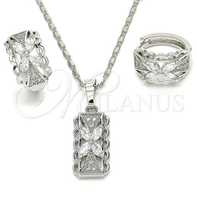 White Gold Filled Earring and Pendant Set 10.210.0062.7 for wholesale, main product view