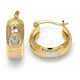 Argolla Pequeña 02.106.0032.1.20 Oro Laminado, Diseño de Búho y Elefante, Pulido, Tres Tonos