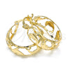 Oro Laminado Small Hoop, Gold Filled Style Dolphin Design, Polished, Golden Finish, 02.106.0034.20