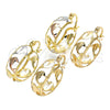 Oro Laminado Small Hoop, Gold Filled Style Dolphin Design, Polished, Golden Finish, 02.106.0034.20