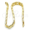 Oro Laminado Fancy Bracelet, Gold Filled Style Heart Design, Polished, Golden Finish, 03.100.0047.08 (07 MM Thickness, 8 Inches Length)