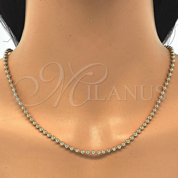 Gold Filled Necklace — Basic Necklace Diamond Cutting 04. 03 MM Thickness — main product view — SKU 122406 | Oro Laminado collar — básico Necklace Diamond Cutting 04. 03 MM Thickness — SKU 122406