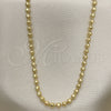 Oro Laminado Basic Necklace, Gold Filled Style Diamond Cutting Finish, Golden Finish, 04.213.0137.20 (03 MM Thickness, 20 Inches Length)