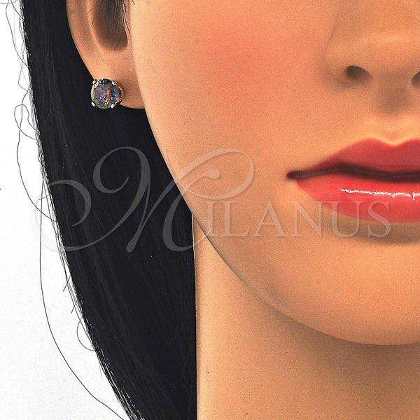 Gold Filled Ring — Stud Earring with Paradise Shine Cubic Zirconia Polished — alternate product view — SKU 122444 | Oro Laminado anillo — Stud Earring with Paradise Shine Cubic Zirconia pulido — SKU 122444