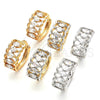 Rhodium Gold Filled Huggie Hoop, with White Cubic Zirconia, Polished, Rhodium Finish, 02.210.0142.1.15