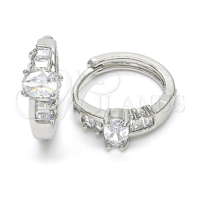 White Gold Filled Rhodium Gold-Filled Hoop Earrings 02.210.0143.1.15 for wholesale, main product view