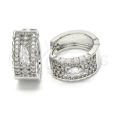 White Gold Filled Rhodium Gold-Filled Hoop Earrings 02.210.0153.1.15 for wholesale, main product view