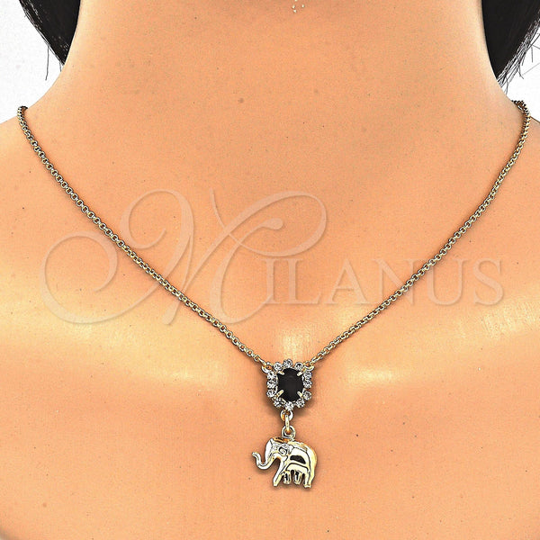 Gold Filled Ring — Earring and Pendant Adult Set Elephant Design with — alternate product view — SKU 122490 | Oro Laminado anillo — Earring and Pendant Adult Set Elephant diseño with — SKU 122490