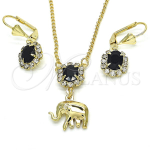 Gold Filled Ring — Earring and Pendant Adult Set Elephant Design with — main product view — SKU 122490 | Oro Laminado anillo — Earring and Pendant Adult Set Elephant diseño with — SKU 122490