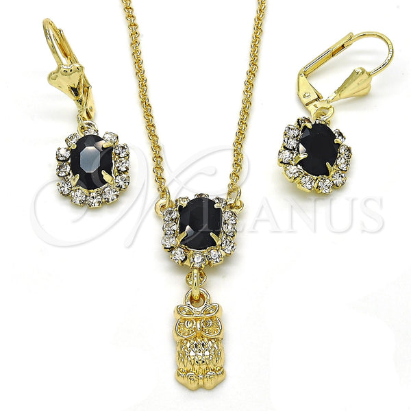 Gold Filled Ring — Earring and Pendant Adult Set Owl Design with — main product view — SKU 122496 | Oro Laminado anillo — Earring and Pendant Adult Set Owl diseño with — SKU 122496