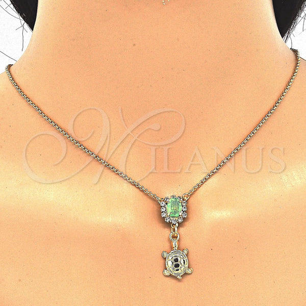 Gold Filled Ring — Earring and Pendant Adult Set Turtle Design with — alternate product view — SKU 122500 | Oro Laminado anillo — Earring and Pendant Adult Set Turtle diseño with — SKU 122500