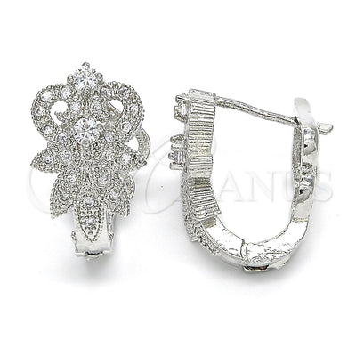 Rhodium Gold-Filled Hoop Earrings 02.217.0093.4.15 — main product image — SKU 122707 | Argollas 02.217.0093.4.15 — imagen principal del producto — SKU 122707