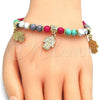 Oro Laminado Charm Bracelet, Gold Filled Style Hand of God Design, Polished, Golden Finish, 03.63.1910.08 (06 MM Thickness, 8 Inches Length)