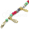 Oro Laminado Charm Bracelet, Gold Filled Style Little Boy and Little Girl Design, Polished, Golden Finish, 03.63.1911.08 (06 MM Thickness, 8 Inches Length)