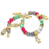 Oro Laminado Charm Bracelet, Gold Filled Style Little Boy and Little Girl Design, Polished, Golden Finish, 03.63.1911.08 (06 MM Thickness, 8 Inches Length)