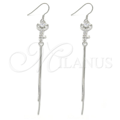 Sterling Silver Key Earrings 02.183.0027 for wholesale, main product view