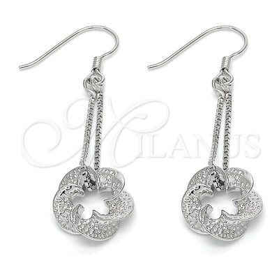 Sterling Silver Flower Earrings 02.183.0029 for wholesale, main product view
