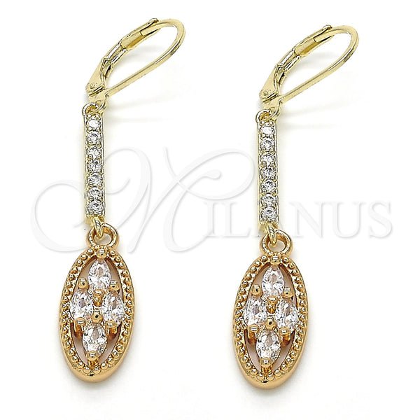 Gold Filled Ring — Long Earring with White Cubic Zirconia Polished 02. — main product view — SKU 122845 | Oro Laminado anillo — Long Earring with blanco Cubic Zirconia pulido 02. — SKU 122845
