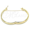 Oro Laminado Individual Bangle, Gold Filled Style Diamond Cutting Finish, Golden Finish, 07.168.0015.1.05 (Thickness, Size 5 (2.50 Diameter))