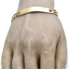 Oro Laminado ID Bracelet, Gold Filled Style Polished, Golden Finish, 03.168.0022.09 (09 MM Thickness, 9 Inches Length)