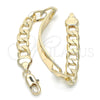 Oro Laminado ID Bracelet, Gold Filled Style Polished, Golden Finish, 03.168.0024.09 (09 MM Thickness, 9 Inches Length)