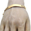 Oro Laminado ID Bracelet, Gold Filled Style Polished, Golden Finish, 03.168.0025.09 (12 MM Thickness, 9 Inches Length)