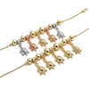 Oro Laminado Charm Bracelet, Gold Filled Style Turtle Design, Polished, Golden Finish, 03.63.1912.08 (01 MM Thickness, 8 Inches Length)