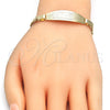 Oro Laminado ID Bracelet, Gold Filled Style Polished, Golden Finish, 03.63.1915.08 (05 MM Thickness, 8 Inches Length)
