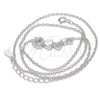 Sterling Silver Pendant Necklace, Heart Design, with White Cubic Zirconia, Polished, Rhodium Finish, 04.336.0053.16 (01 MM Thickness, 16 Inches Length)
