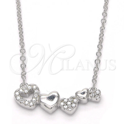 Sterling Silver Heart Necklace 04.336.0053.16 for wholesale, main product view