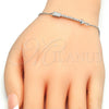 Sterling Silver Fancy Bracelet, with White Micro Pave, Polished, Rhodium Finish, 03.336.0011.07 (01 MM for wholesale, additional product view 3