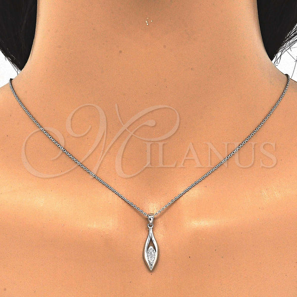Sterling Silver Ring — Earring and Pendant Adult Set with White Micro — alternate product view — SKU 123255 | Plata 925 anillo — Earring and Pendant Adult Set with blanco Micro — SKU 123255