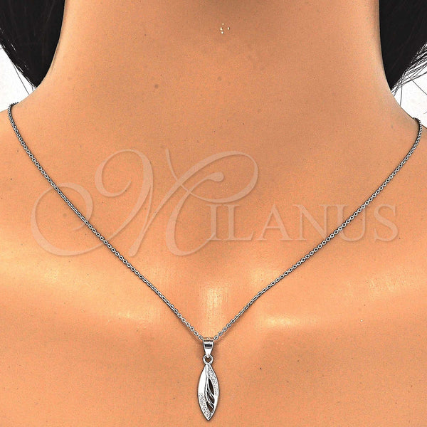 Sterling Silver Ring — Earring and Pendant Adult Set with White Micro — alternate product view — SKU 123256 | Plata 925 anillo — Earring and Pendant Adult Set with blanco Micro — SKU 123256