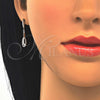 Sterling Silver Earring and Pendant Adult Set, Teardrop Design, Polished, Rhodium Finish, 10.337.0005