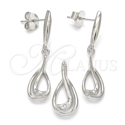 Juego de Aretes y Dije 10.337.0005 de Plata 925 por Mayoreo, vista principal del producto