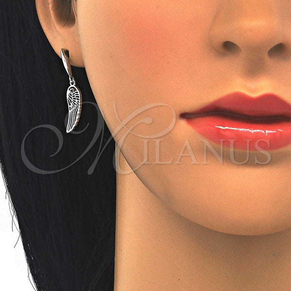 Sterling Silver Ring — Long Earring Polished 02. — alternate product view — SKU 123264 | Plata 925 anillo — Long Earring pulido 02. — SKU 123264
