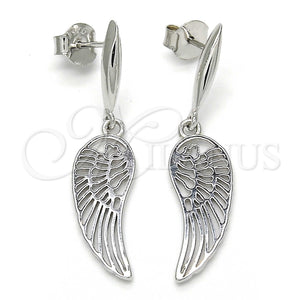 Sterling Silver Ring — Long Earring Polished 02. — main product view — SKU 123264 | Plata 925 anillo — Long Earring pulido 02. — SKU 123264