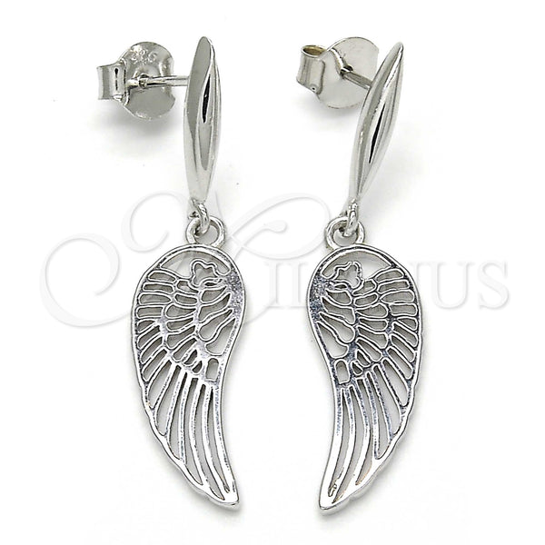 Sterling Silver Ring — Long Earring Polished 02. — main product view — SKU 123264 | Plata 925 anillo — Long Earring pulido 02. — SKU 123264