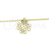 Sterling Silver Pendant Necklace, Polished, Golden Finish, 04.337.0001.1.16 (01 MM Thickness, 16 Inches Length)