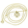 Sterling Silver Pendant Necklace, Polished, Golden Finish, 04.337.0001.1.16 (01 MM Thickness, 16 Inches Length)
