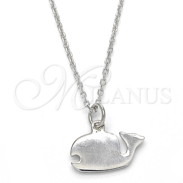 Sterling Silver Necklace — Pendant Necklace Polished 04. 01 MM Thickness 16 — main product view — SKU 123270 | Plata 925 collar — Pendant Necklace pulido 04. 01 MM Thickness 16 — SKU 123270