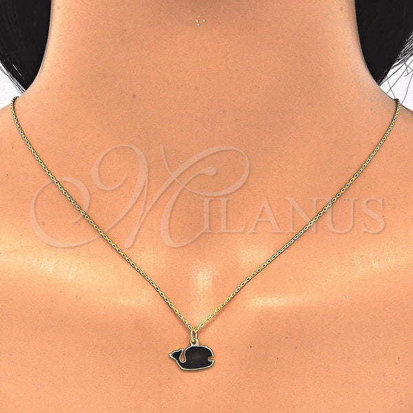 Sterling Silver Necklace — Pendant Necklace Polished 04. 01 MM Thickness 16 — alternate product view — SKU 123271 | Plata 925 collar — Pendant Necklace pulido 04. 01 MM Thickness 16 — SKU 123271