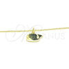 Sterling Silver Pendant Necklace, Polished, Golden Finish, 04.337.0003.1.16 (01 MM Thickness, 16 Inches Length)