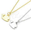 Sterling Silver Pendant Necklace, Polished, Golden Finish, 04.337.0003.1.16 (01 MM Thickness, 16 Inches Length)