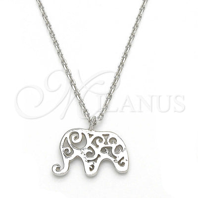 Sterling Silver Elephant Necklace 04.337.0010.16 for wholesale, main product view